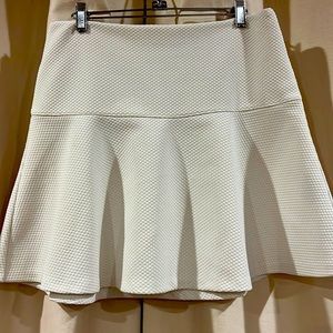 Banana‎ Republic Waffle Knit White Flair Skirt Sz 38/6